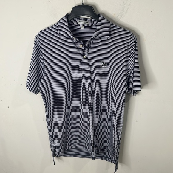 Peter Millar Other - Peter Millar Mens Small H.C.C. Blue and White Striped Polo